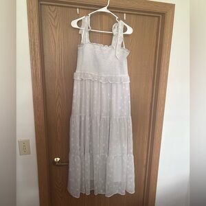 Altar'd State Arula White Star Print Maxi Dress